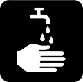 Symbol: Tvätta händerna efter användning.