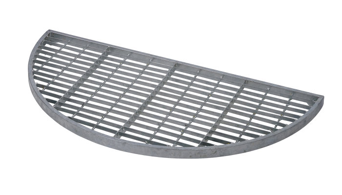 Dørrist Galvaniseret Stål Halvmåne 80 X 40 Cm