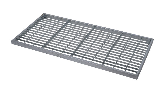 Dørrist galvaniseret stål 80 x 40 cm | Køb skraberiste i jem & fix