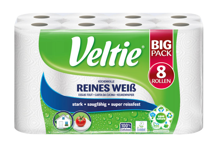 Køkkenrulle 8 Ruller - Veltie