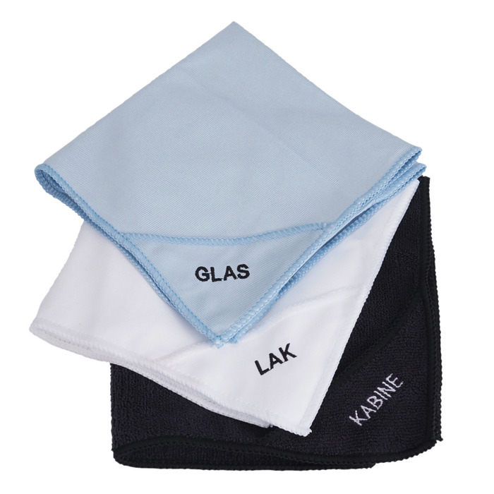 Basta Mikrofiberklude Til Bil 3 Stk.