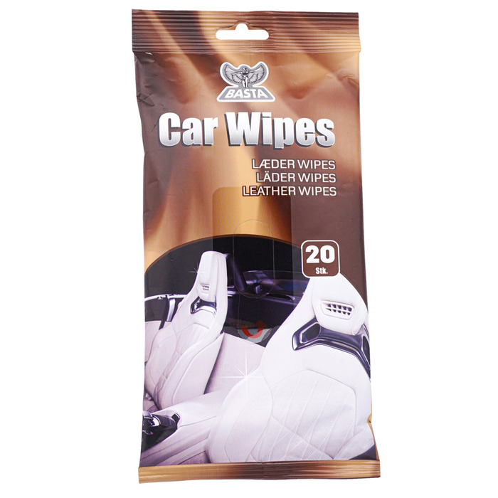Basta Car Wipes Læder 20 Stk.