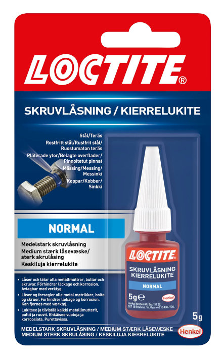 Loctite Normal Låsevæske 5 Gram