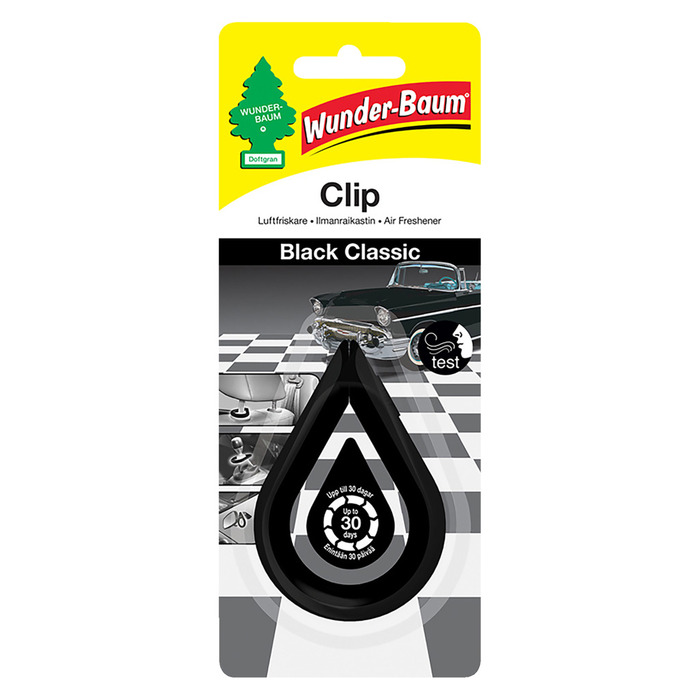 Wunder-baum Clip Luftfrisker – Black Classic