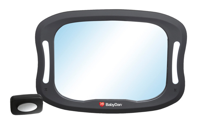 Babydan Bagsædespejl Med Led-lys