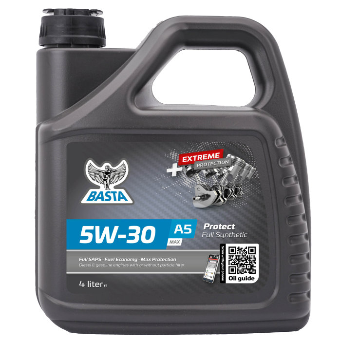 Motorolie 5w-30 A5 Max Fuldsyntetisk - 4 Liter