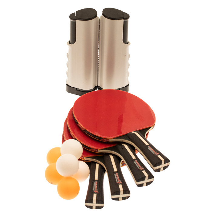 Nordic Games Bordtennissæt Med Net Og 4 Bat