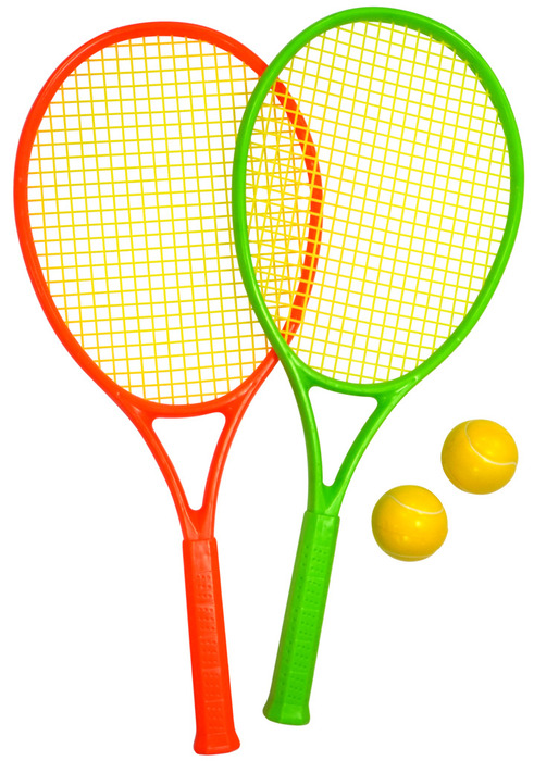 Tennissæt M/ketsjere Og Bolde