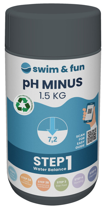 Ph-minus Granulat 1,5 Kg - Swim & Fun