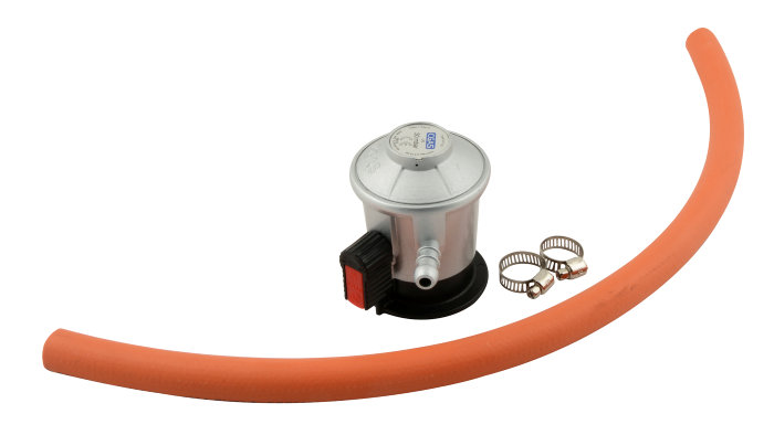 Gasregulatorsæt M/gummislange Og 2 Spændebånd