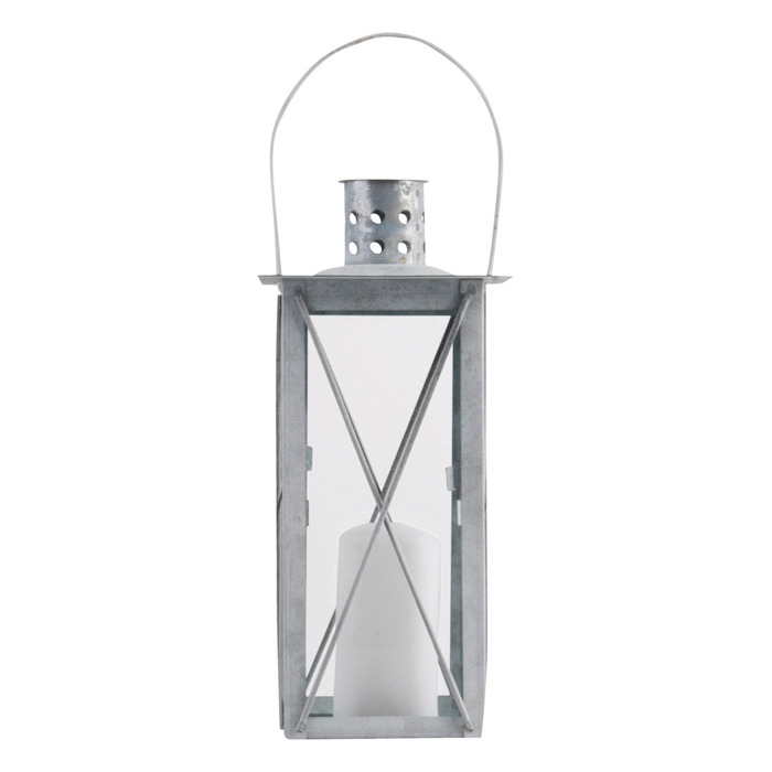 Lanterne Zink L 14,2 X 14,2 X 24,4 Cm