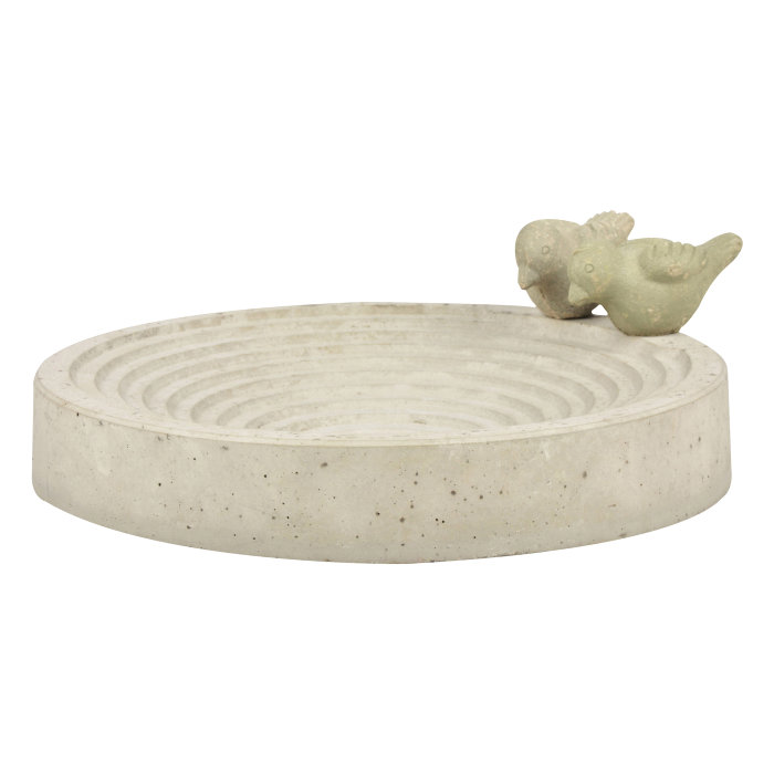 Fuglebad Lys Cement Ø29,3 Cm