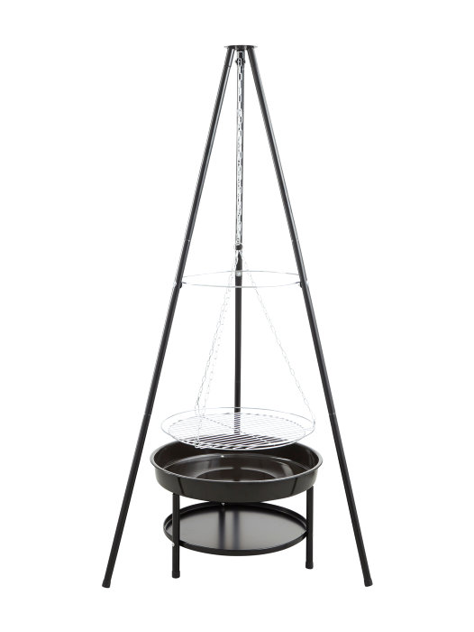 Bålsted tripod med bålfad og rist - Grillexpert | jem & fix
