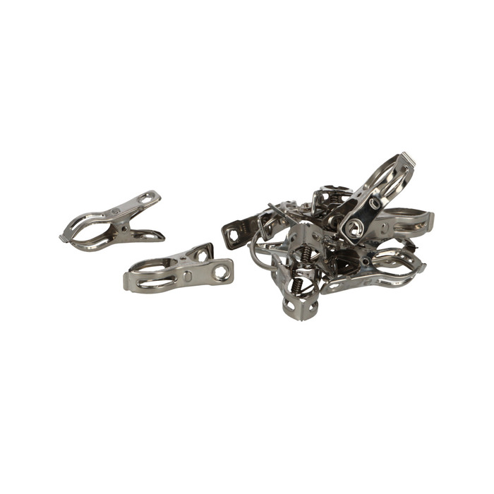 Metalclips i rustfrit stål 12 stk. | jem & fix