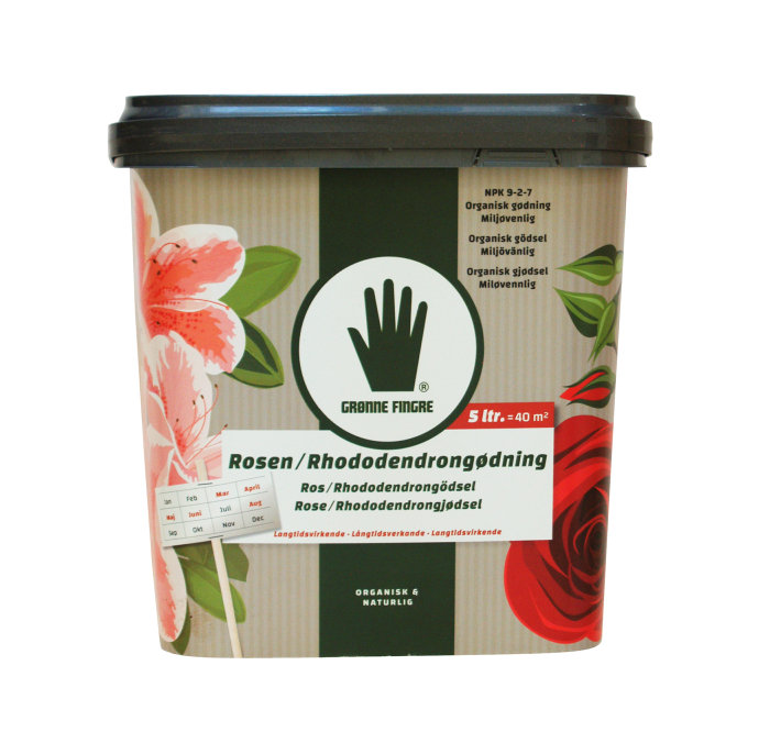 Grønne Fingre® Gødning Rosen-/rhododendron 5 Liter