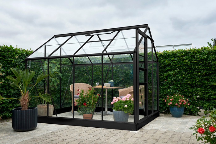Halls Popular 86 Drivhus 5 M² - Sort