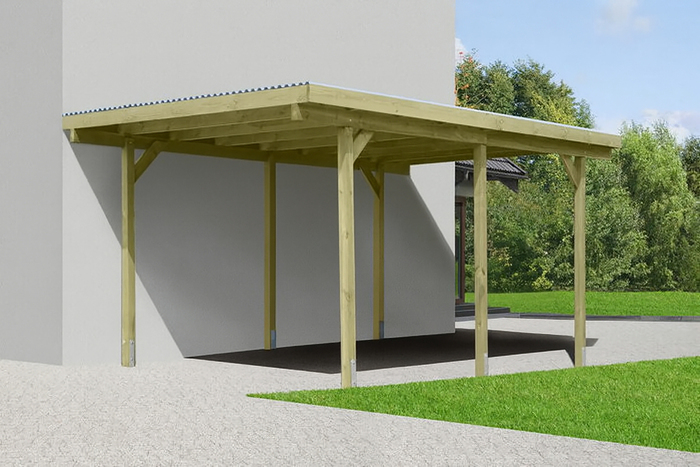 Single Carport 304 X 510 Cm