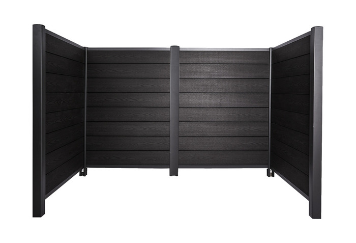 Hortus Skraldeskjul Komposit Antracit 121 X 258 X 95 Cm