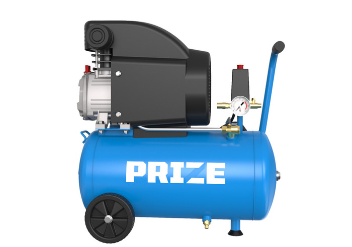 Kompressor Støjsvag 1,0 Hk Og 24 L Tank - Prize