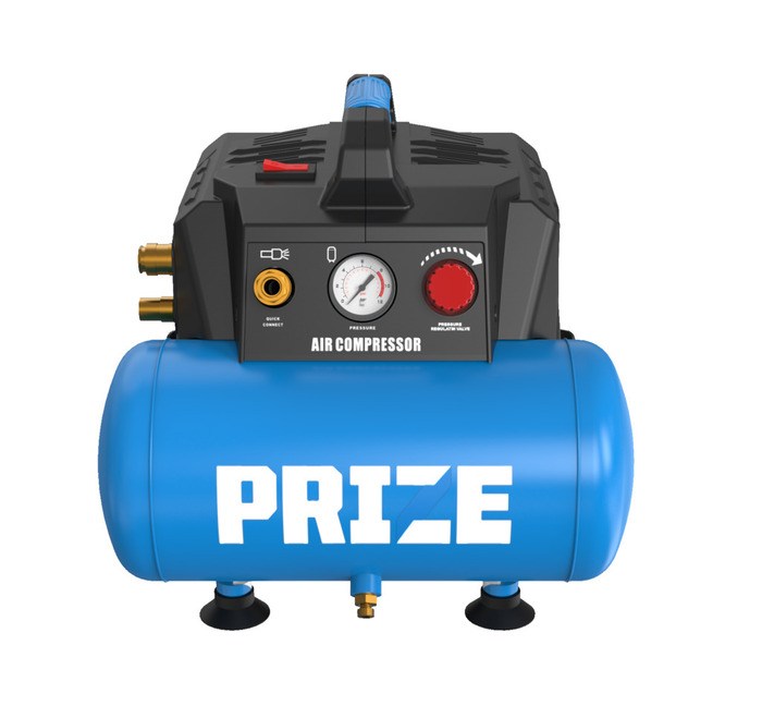 Kompressor Støjsvag 0,75 Hk 6 Liter - Prize®