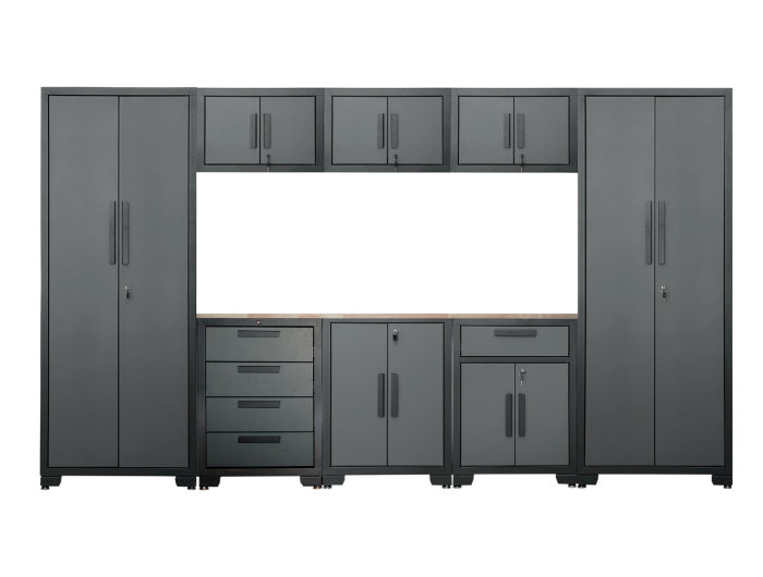 Garageopbevaringsmøbel H192,5 X B330 X D47,2 Cm