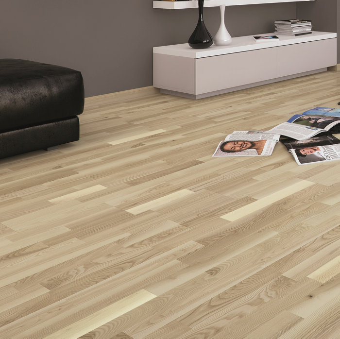 Barlinek Parketgulv Ask Hvid Lak 3-stav 3,18 M²