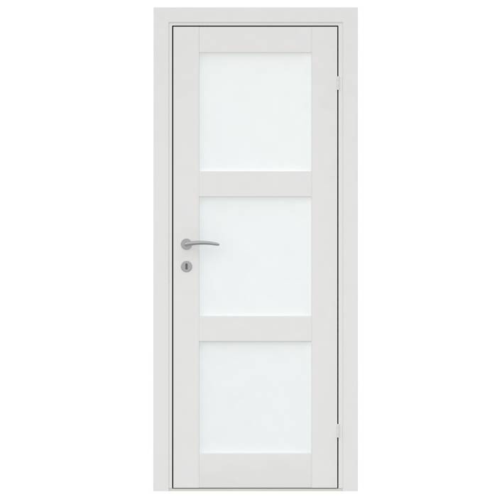 Glasdør Fashion 3 Hvidmalet 82,5 X 204 Cm