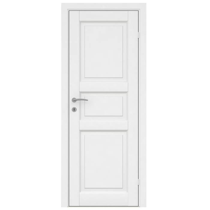 Kompakt Hvidmalet Dør 72,5 X 204 Cm