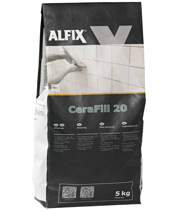Alfix Cerafill Rustiq 20 Klinkefuge - Lysegrå
