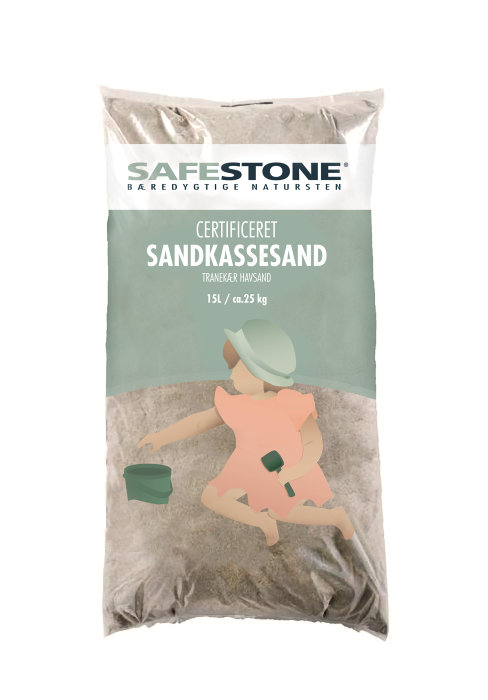 Certificeret Sandkassesand 15 Liter - Safestone