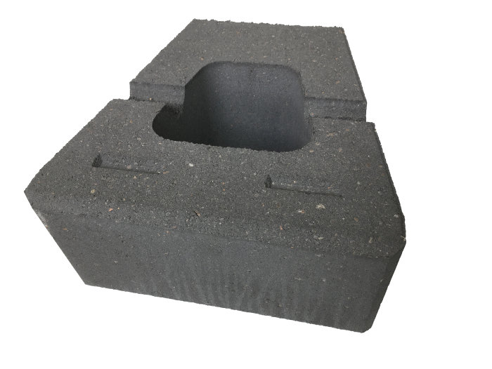 Nordic Block Glat Koks 30 X 30 X 15 Cm