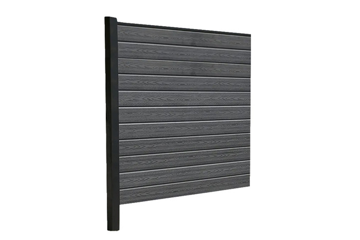 Kirkedal Komposithegn Sort 156 X 180 Cm Tilkøbssæt