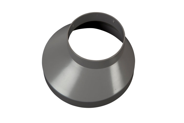 Brøndkrans Grå Plast, Ø130 Mm