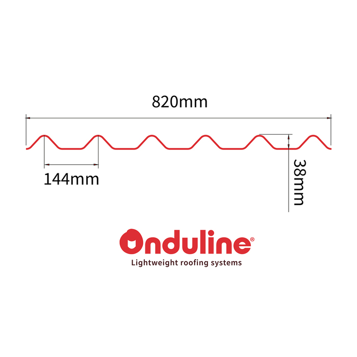Onduline Easyfix® tagplade bitumen 0,82 x 2 meter | jem & fix