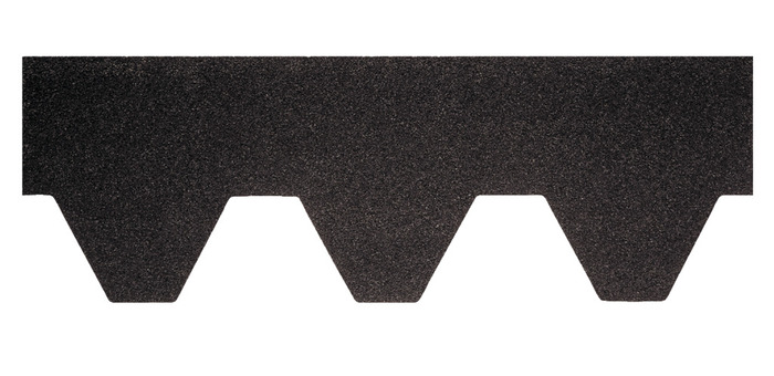 Tagshingels Bardoline 100 X 34 Cm Sort Pakke Á 3 M²