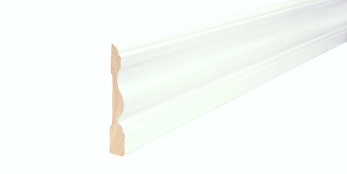 Indfatning Almue Hvid - 15 X 91 X 2400 Mm