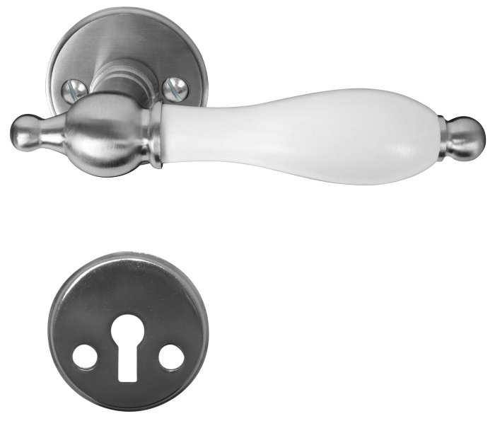 Dørgreb Indvendig Mat Krom Hvidt Greb