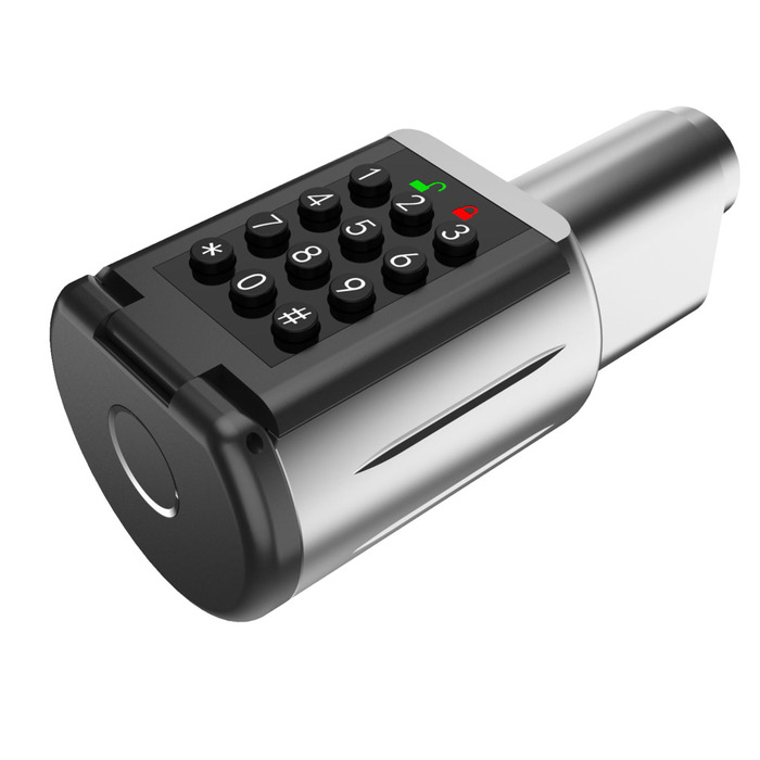 Elektronisk Oval Cylinder M/tastatur - Guard