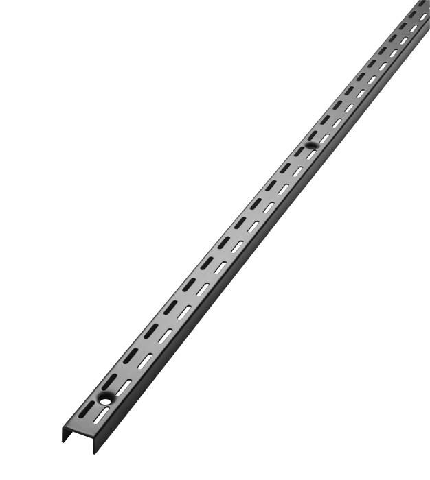 Vægvange T/rack System 160 Cm Sort