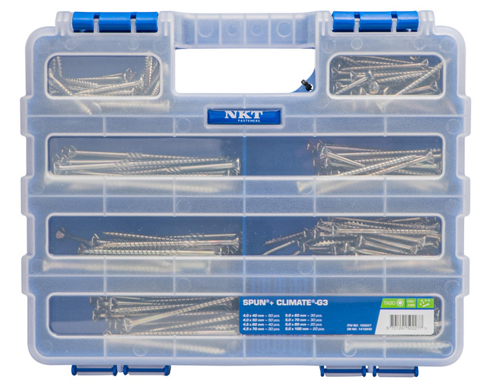 Nkt Fasteners Climate Spunskrue Sortimentskasse 270 Stk.
