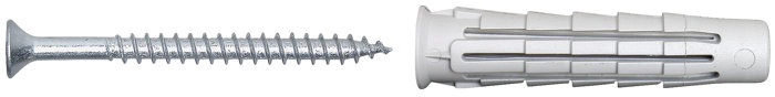 Nkt Fasteners T6 Universaldybel M/skrue 8 X 40 Mm 8 Stk.