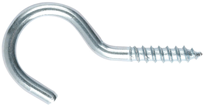 Nkt Fasteners Skruekrog Elforzinket 6,0 X 80 Mm 2 Stk.