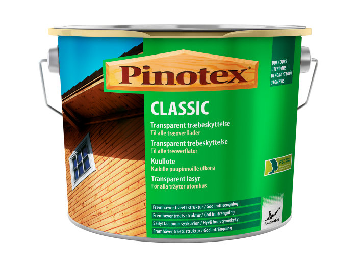 Pinotex Classic Transparent Sort 5 Liter