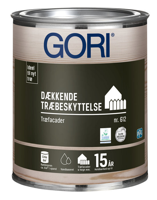 Gori 612 Dækkende Træbeskyttelse Kridt 0,75 Liter