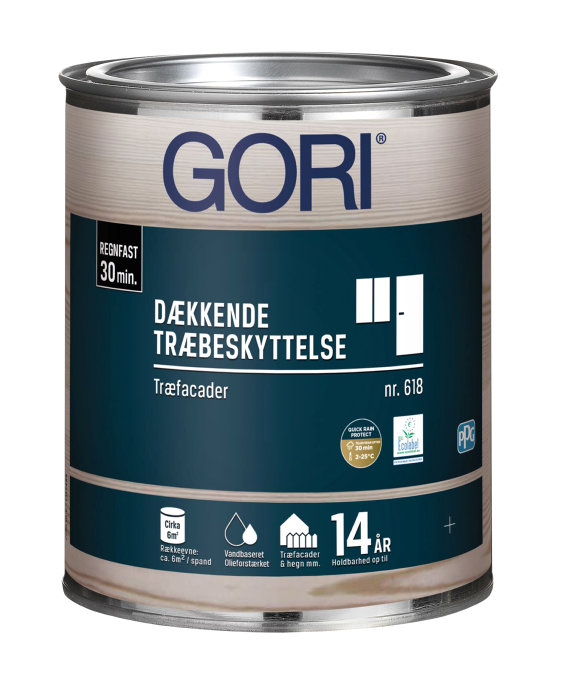 Gori 618 Dækkende Træbeskyttelse Kridt 0,75 Liter