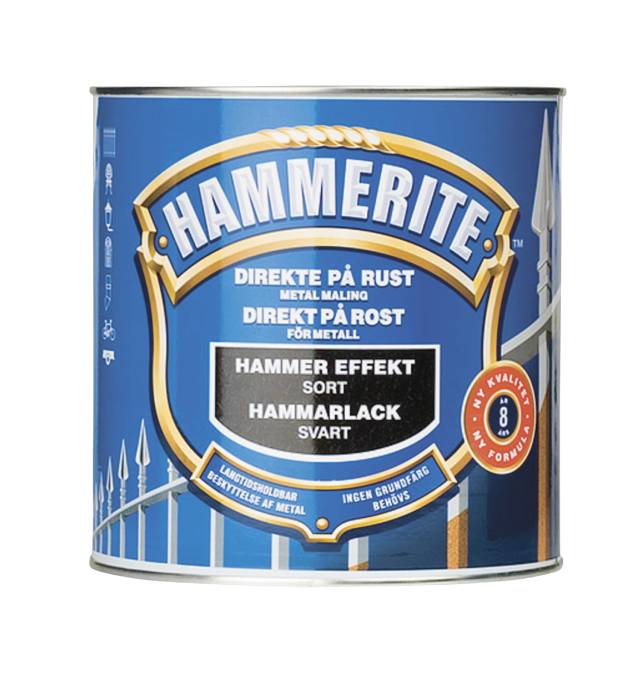 Hammerite Metalmaling Sort Hammereffekt 750 Ml