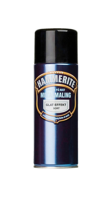 Hammerite Metalmaling Sort Glat 400 Ml
