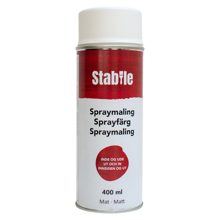 Spraymaling Hvid Mat - Stabile