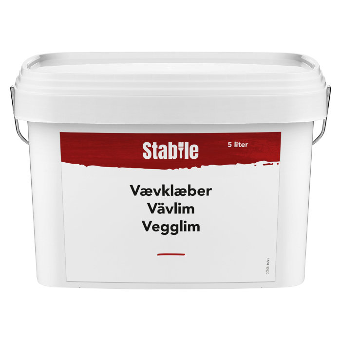 Vævklæber Hvid 5 Liter - Stabile