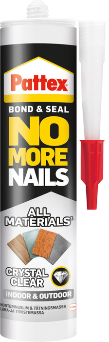 Pattex No More Nails Crystal Montagelim 290 Ml